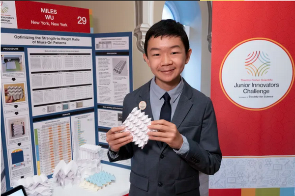 Origami shelter inventor Miles Wu